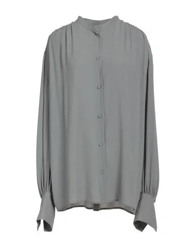 Grifoni Woman Shirt Light Grey Size 6 Viscose In Black