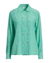 Grifoni Woman Shirt Sage Green Size 6 Silk
