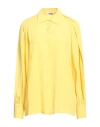 Grifoni Woman Shirt Yellow Size 6 Acetate, Silk In Yellow