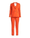 Grifoni Woman Suit Orange Size 6 Virgin Wool