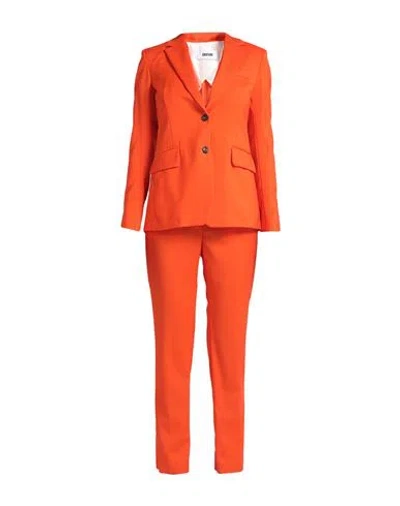 Grifoni Woman Suit Orange Size 6 Virgin Wool