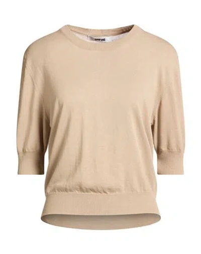 Grifoni Woman Sweater Beige Size 6 Cotton, Silk In Brown