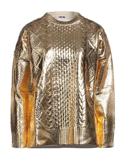 Grifoni Woman Sweater Gold Size 4 Wool, Polyamide