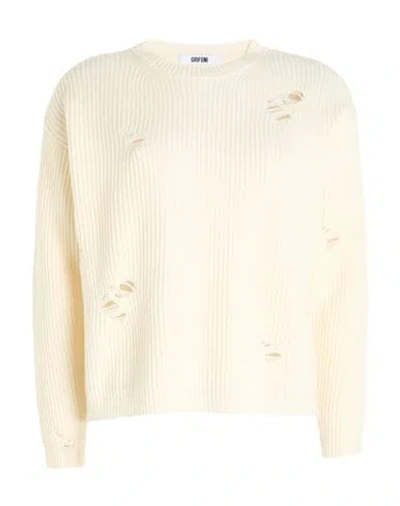 Grifoni Woman Sweater Ivory Size 4 Virgin Wool In White