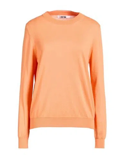 Grifoni Woman Sweater Mandarin Size 4 Cotton In Orange