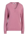 Grifoni Woman Sweater Mauve Size 12 Cashmere