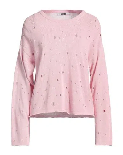 Grifoni Woman Sweater Pink Size 8 Cotton, Polyamide