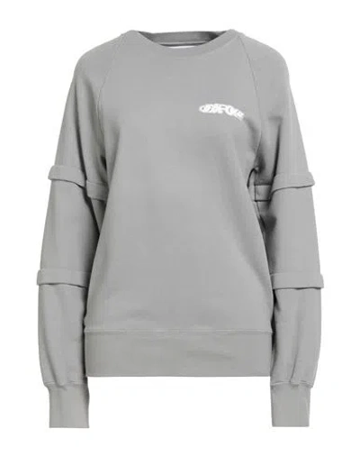 Grifoni Woman Sweatshirt Grey Size M Cotton In Gray