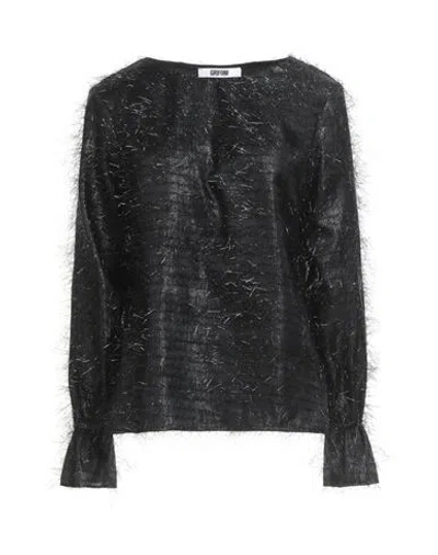 Grifoni Woman Top Black Size 2 Polyester