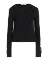 Grifoni Woman Top Black Size 6 Viscose, Elastane In Black