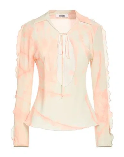 Grifoni Woman Top Light Green Size 4 Silk In Multi