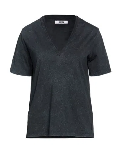 Grifoni Woman T-shirt Black Size S Cotton