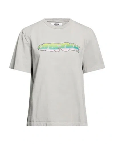 Grifoni Woman T-shirt Grey Size Xl Cotton In Gray