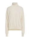 Grifoni Woman Turtleneck Cream Size 10 Cashmere In White