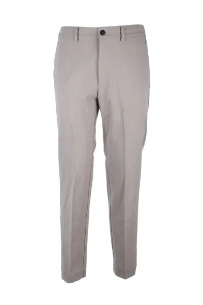 Grifoni Wool Stretch Trousers - Grey In Gray