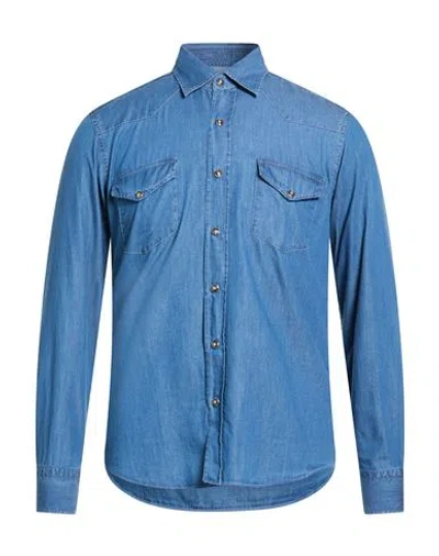 Grigio Man Denim Shirt Blue Size 15 ½ Cotton