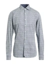 Grigio Man Shirt Grey Size 16 ½ Cotton In Multi
