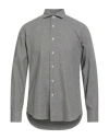 Grigio Man Shirt Grey Size 17 Cotton In Gray