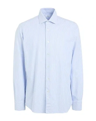 Grigio Man Shirt Light Blue Size 16 Cotton