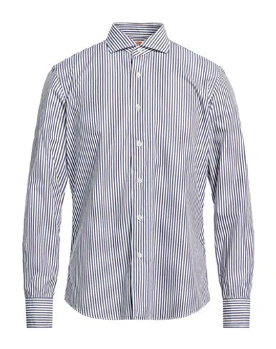 Grigio Man Shirt Navy Size 16 ½ Cotton In Blue