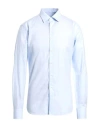 Grigio Man Shirt Sky Blue Size 16 ½ Cotton In Blue