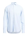 Grigio Man Shirt Sky Blue Size 17 ½ Cotton In Blue