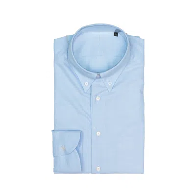 Grigio Shirt Man  Japan Joined Oxford In Blue