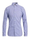 Grigio Washed Man Shirt Blue Size 16 ½ Cotton In Blue