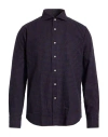 Grigio Washed Man Shirt Navy Size 15 ¾ Cotton In Blue