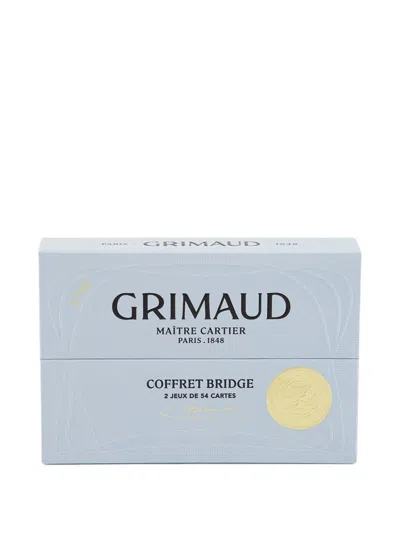 Grimaud Nº300 Cardboard Cards Set (set Of Two) In Blue