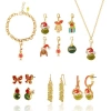 Grinch 12-piece  Jewelry Set With Earrings And Chains