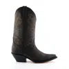 Grinders Brown Leather Western Cowboy Boots-buffalo In Brown
