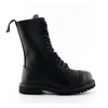 Grinders Leather Military Boots Â€" Herald In Black