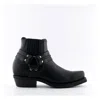 Grinders Unisex Black Western Leather Boots-renegade Lo In Black