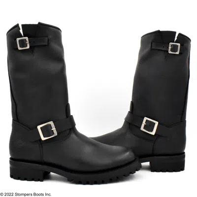 Pre-owned Grinders Wild One 11'' Engineer Boot Lug Sole In Black