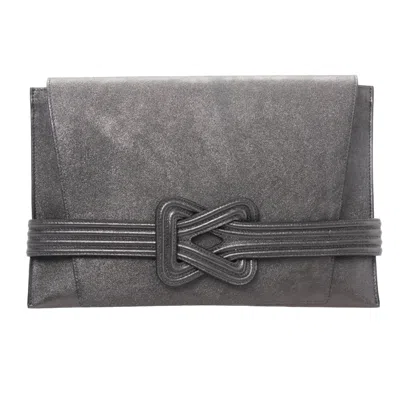 Gráinne Maher Women's Silver Anu Convertible Clutch Pewter Metallic