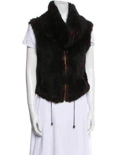 Pre-owned Grinvest Collection Fur Fur Jacket In Black