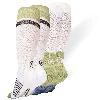 Gripjoy Men's Extended Size Compression Socks With Grips (pack Of 2) In Multi