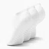 Gripjoy Women's Low Cut Socks With Grips (pack Of 3) In White