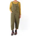Grizas Linen Check Overalls In Green