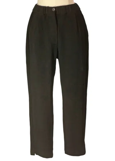 Grizas Women's Gathered Waist Large Back Pocket Pants In Black