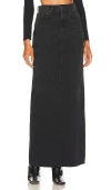 Grlfrnd X Marianna Hewitt Amara Maxi Pencil Skirt With Back Slit In Black