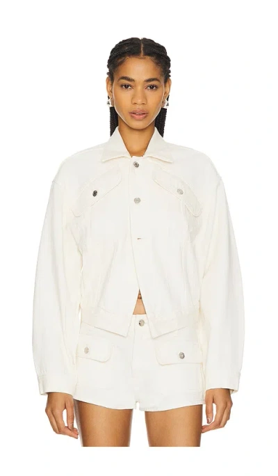 Grlfrnd Amelia Oversized Cinched Waist Jacket In Western Canyon