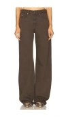 Grlfrnd Austen Low Rise Curve In Brown