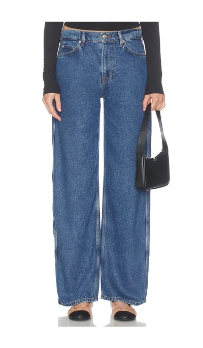 Grlfrnd Austen Low Rise Curve In Blue