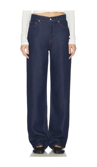 Grlfrnd Bella Low Rise Boyfriend In Blue