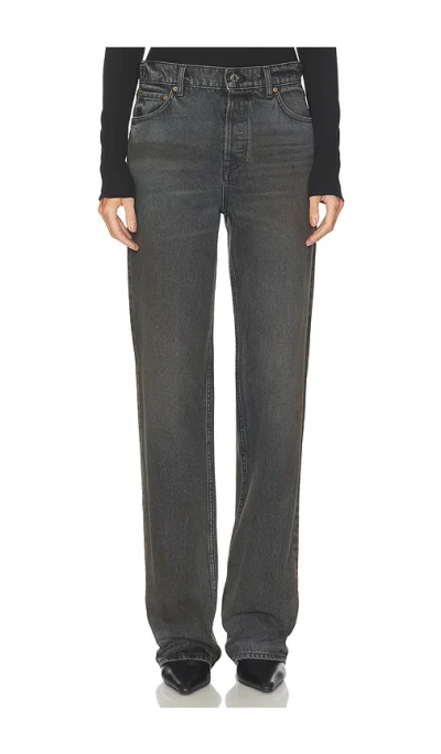 Grlfrnd Bella Low Rise Boyfriend In Gray