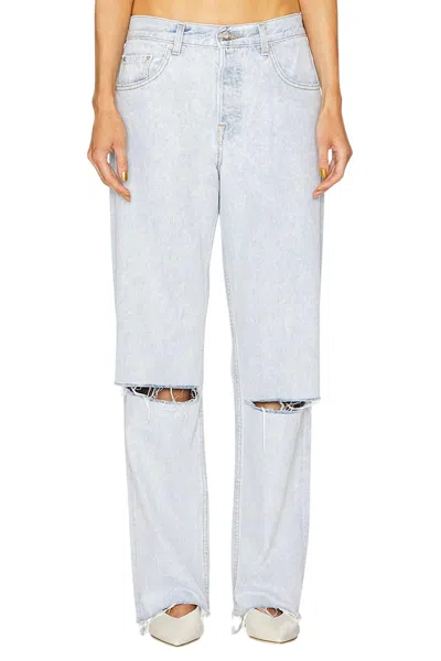 Grlfrnd Bella Low Rise Boyfriend Jeans In Echo Park In Blue