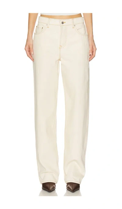 Grlfrnd Bella Low Rise Boyfriend Jeans In White