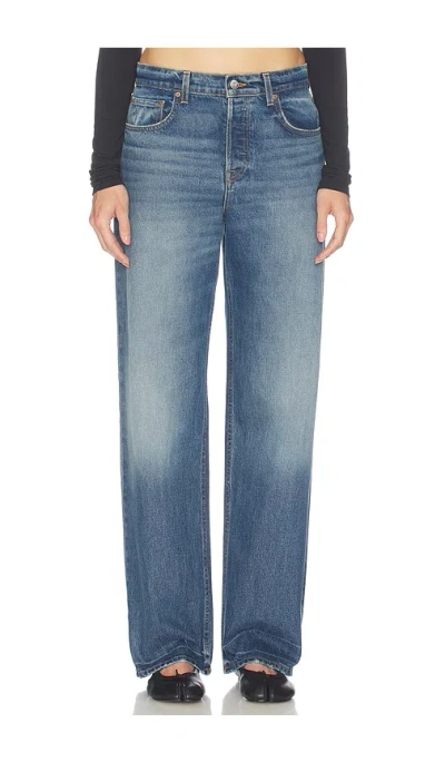 Grlfrnd Bella Low Rise Boyfriend In Blue